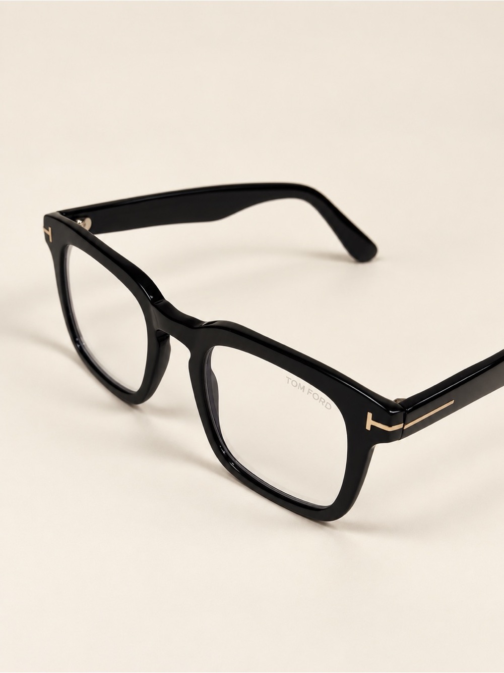 Tom Ford TF6025-B ECO 001 Black Eyeglass Frames 50-22-145 Tom Ford Black Rectang - Picture 7 of 9